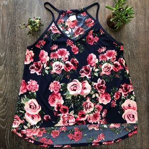 Love J Rose Print Top